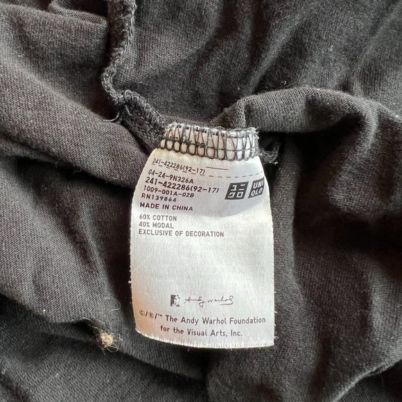 Uniqlo x Andy Warhol Cropped Pocket Tee – Size Large - Picture 4 of 8
